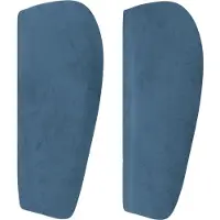 vidaXL Hoofdbord met randen 83x23x78/88 cm fluweel donkerblauw