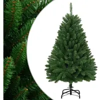 vidaXL Kunstkerstboom met scharnieren met standaard 120 cm groen