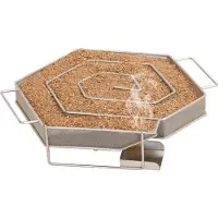 vidaXL BBQ-rookoven met koude rookgenerator gegalvaniseerd staal