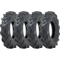 Parnells 4.80/4.00-8 Open Centre-banden met noppen voor rotovator Journey H8022 (set van 4)