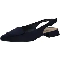 Paul green Ballerina met riempjes nachtblauw