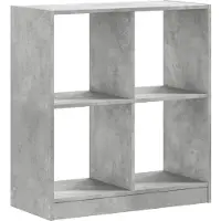 vidaXL Boekenkast 68,5x32x75 cm bewerkt hout betongrijs