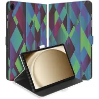 B2Ctelecom Book Case Hoesje met Standaard Abstract Green Blue Samsung Galaxy Tab A11 Plus