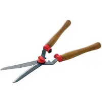 WOLF-Garten Heggeschaar Hs-tl - Gebogen Messen - Antikleeflaag - Houten Handgrepen