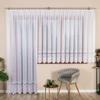 Markizeta Modesta - Jacquard Gordijn - 200x250 cm - Wit