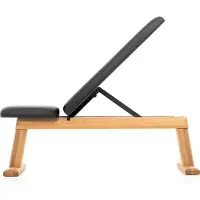 Nohrd WeightBench Halterbank Eiken, leer zwart
