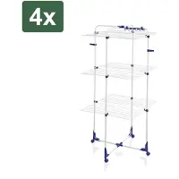 Leifheit 4x Classic Tower 340 droogrek - 34M drooglengte - Klein oppervlak, grote capaciteit - Flexibel ontwerp - Gemakkelijke verplaatsing