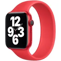 Apple Siliconen solobandje voor de Watch | 38/40/41/42 mm - Maat 1 - (Product) Red