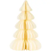 Springos Kerstbal | Papier | 18 Cm | 3D | Ecru