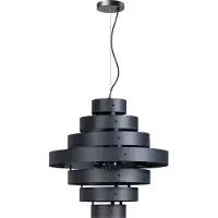 Expo ETH Blagoon Hanglamp 7 Rings E27 D500xH1500mm Antraciet