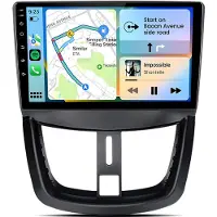 Hexinex HexinexMarket Octa-Core autoradio Geschikt voor Peugeot 207 2006-2015 - Draadloos CarPlay, Android Auto, multimediaspeler, 4GB+64GB