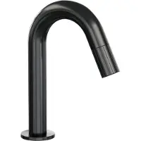 Brauer Stripe opbouw fonteinkraan met gebogen uitloop gunmetal geborsteld PVD