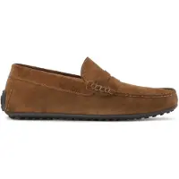 Kazar Brown suede moccasins on a comfortable sole