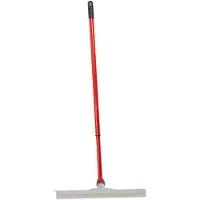 Betra Douchetrekker - vloertrekker - kunststof - wit - natuur rubber - B45 cm - Uitschuif steel rood - van 80 tot 130 cm