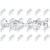 NTY NPW-PL-172 Aandrijfas
