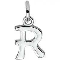 The Jewelry Collection Zilver Gerhodineerde Hanger letter R 1330015