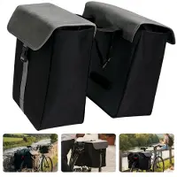 Cheqo Dubbele Fietstas - 40 Liter Fietstas - Zwarte Fietstas - Fiets Tas