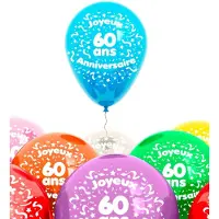 Sud Trading - Set 8 'Joyeux anniversaire 60 ans' ballonnen