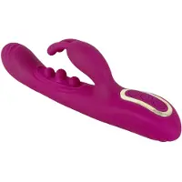 Sweet Smile Javida - vibrator met kogeltjes en clitorisstimulator - silicone - paars