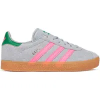 Adidas Sneakers 'Gazelle' zilvergrijs / donkergroen / lichtroze