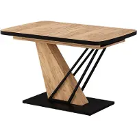 Vicco Eettafel Fenaro Goudkleurig Eiken 120-160 x 80 cm uitschuifbaar, Model 58015