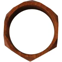 Costume National Vrouwen Bruin Houten Gemerkte Armband