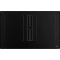 Smeg Induction hob with integrated hood Kookplaat, Classici, Inductie met geïntegreerde afzuiging, 83 cm, Matt Black, Inbouw: Vlak opbouw of vlak inbouw