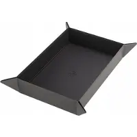 GameGenic Dice Tray Magnetic Rectangular - Zwart / Grijs