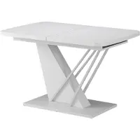 Vicco Eettafel Fenaro, Wit, 120-160 x 80 cm uitschuifbaar