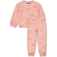 Quapi pyjamaset met all over print roze Meisjes Polyester Ronde hals All over print - maat 146/152