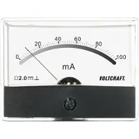 Voltcraft AM-86X65/100MA AM-86X65/100MA Inbouwmeter AM-86X65/100 mA/DC Draaispoel