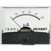 Voltcraft AM-60X46/100µA/DC AM-60X46/100µA/DC Inbouwmeter AM-60X46/100µA/DC 100 µA Draaispoel
