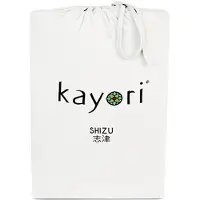 Kayori Topper Hoeslaken Shizu Offwhite (Jersey)-Lits-Jumeaux XL (180 x 200/210/220 cm)