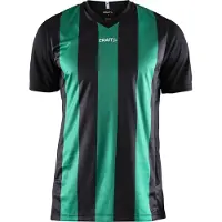 Craft T-Shirt Men Progress Jersey Stripe Black/Team Green-L