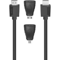 Hama 00200705 HDMI-kabel HDMI Aansluitkabel 1.5 m Zwart