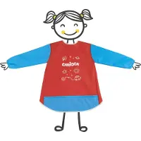 Carioca Apron Waterproof 5-8 y/o schilderschort Kinderen Blauw, Rood