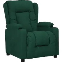 vidaXL Fauteuil verstelbaar stof donkergroen