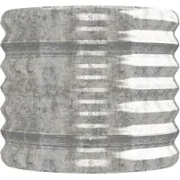 vidaXL Plantenbak 152x40x36 cm gegalvaniseerd staal zilverkleurig