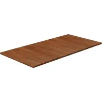 vidaXL Wastafelblad 100x50x1,5cm behandeld massief hout donkerbruin