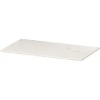 Ink Topdeck 45 Topblad Keramische Slab - 80x45x1cm - Calacatta Mat - Badkamermeubels, Wastafelbladen - 8718835130688