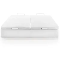 Vente-unique Boxspring - 180 x 200 cm - Mat wit - HESTIA van YSMÉE