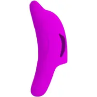 Pretty Love Delphini - vinger vibrator met dolfijn - siliconen - paars