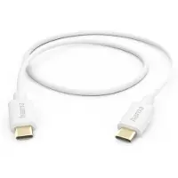 Hama USB-C oplaadkabel - - 1 m - Wit - Snelladen - Synchronisatie