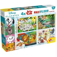Lisciani - Disney Classics - Double face - Puzzel Maxifloor - 4 x 48 stukjes