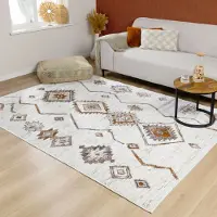 FRAAI Hoogpolig vloerkleed - Blend Aztec Terracotta - 80x150cm
