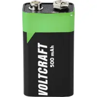 Voltcraft Oplaadbare 9V batterij (blok) 6LR61 Li-ion 7.4 V 500 mAh 1 stuk(s)