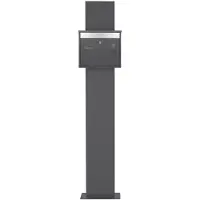 ML-Design Staande brievenbus 36x31,5x11,5 cm antraciet roestvrij staal ML design
