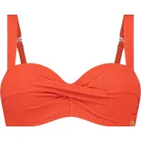 Ten Cate Twisted Padded Wired Bikinitop dames Rood 42C