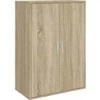 vidaXL Dressoir 60x31x84 cm bewerkt hout sonoma eikenkleurig