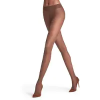 Falke Matt Deluxe eenkleurig materiaal transparant 20 DEN panty dames bruin - maat S-M
